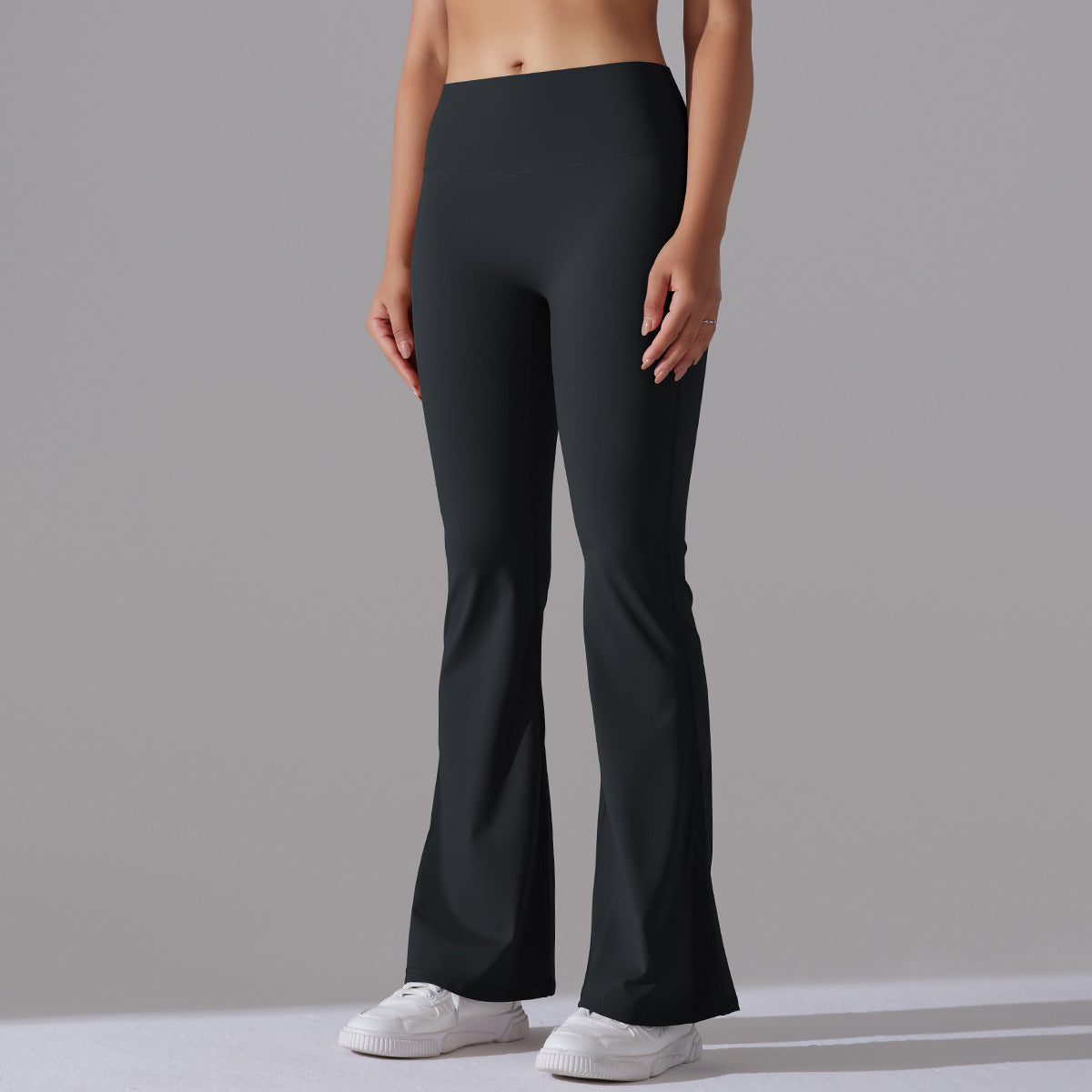 Nianna - Leggings fitness a vita alta svasati