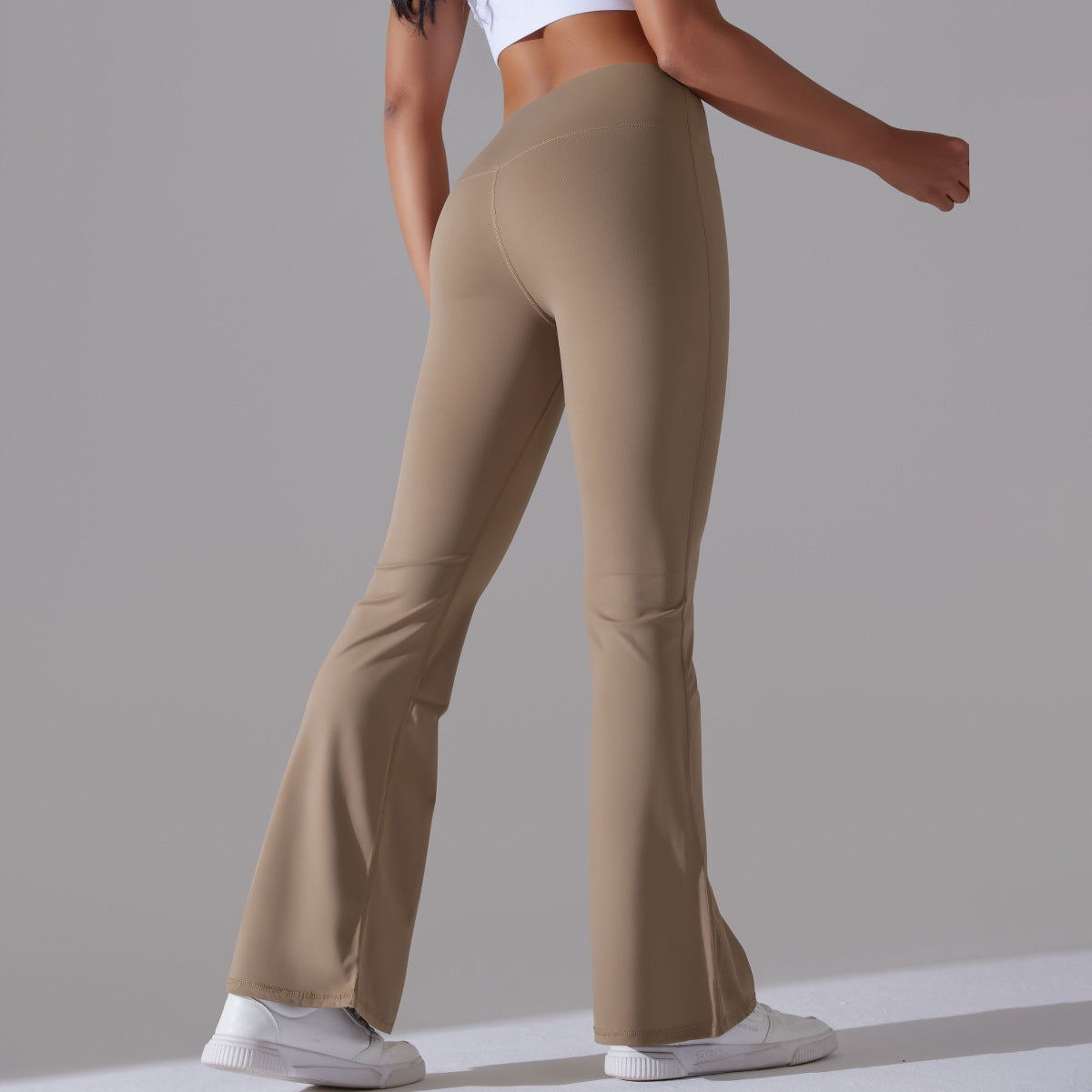 Nianna - Leggings fitness a vita alta svasati