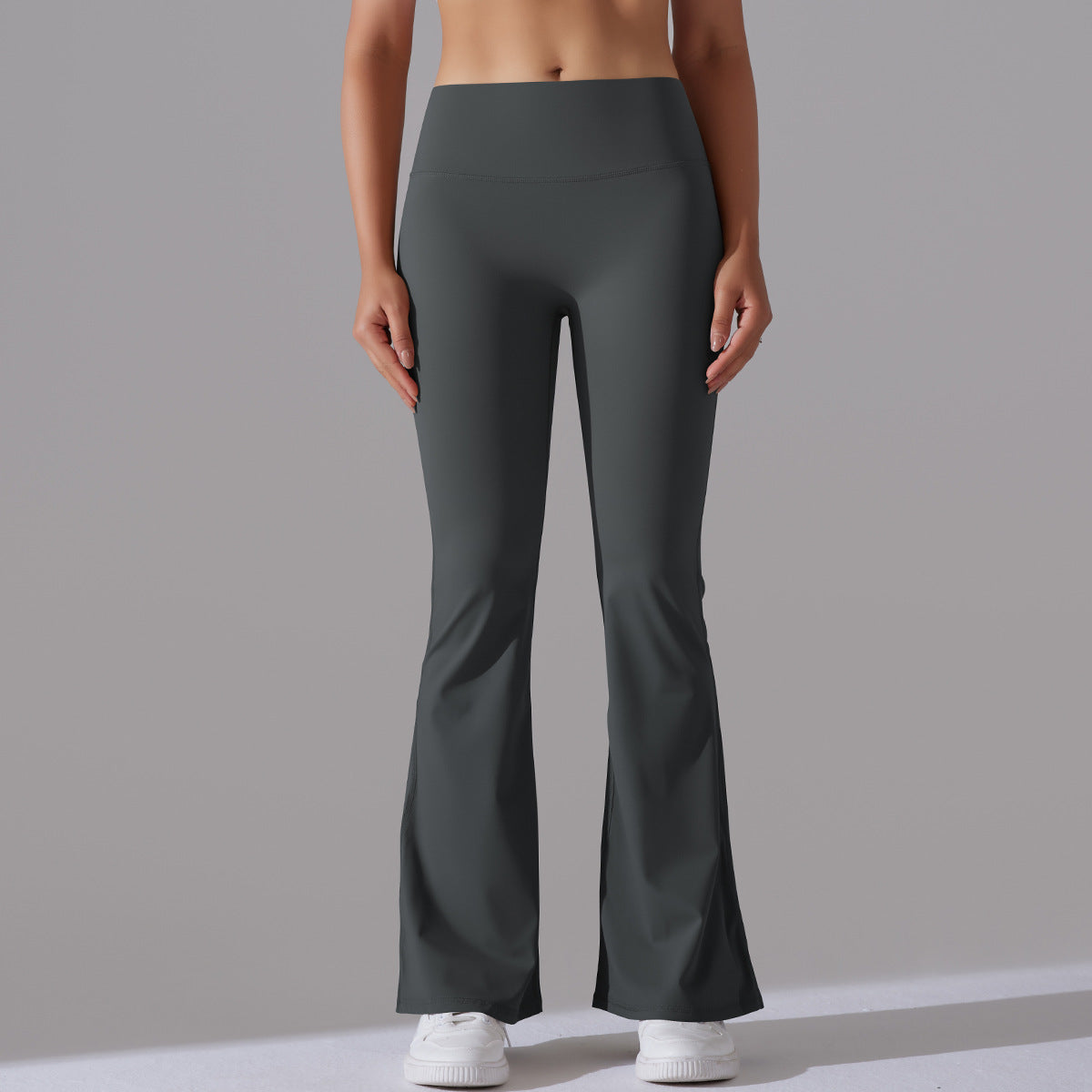 Nianna - Leggings fitness a vita alta svasati