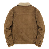 Levanor – Herren-Cordjacke mit Lammfellkragen
