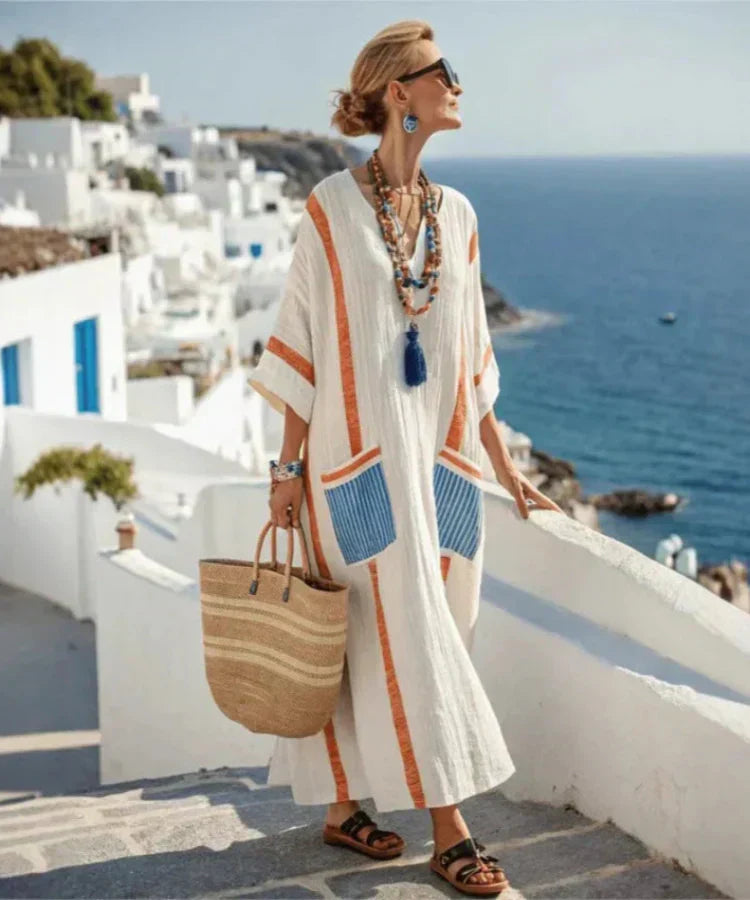 Astrielle – Robe fluide méditerranéenne
