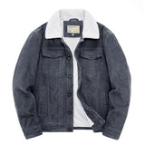Levanor – Herren-Cordjacke mit Lammfellkragen