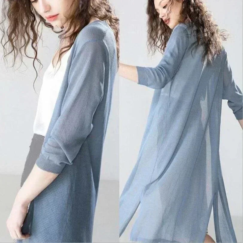 Aluretta – Cardigan leggero lungo da donna