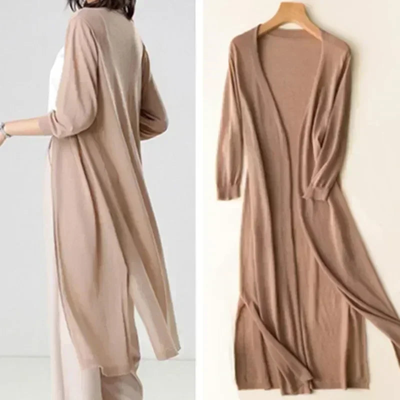 Aluretta – Cardigan leggero lungo da donna