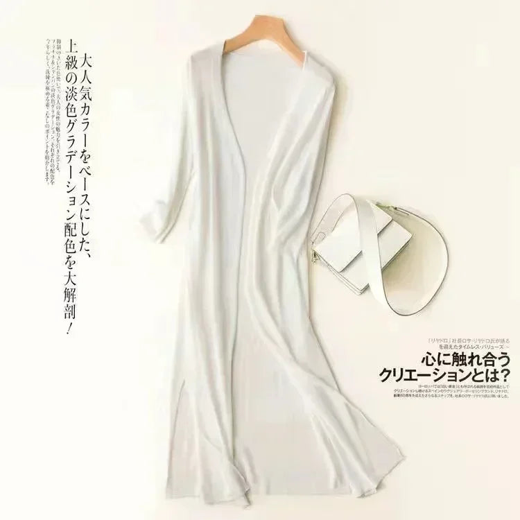 Aluretta – Cardigan leggero lungo da donna