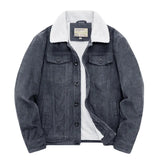 Levanor – Herren-Cordjacke mit Lammfellkragen