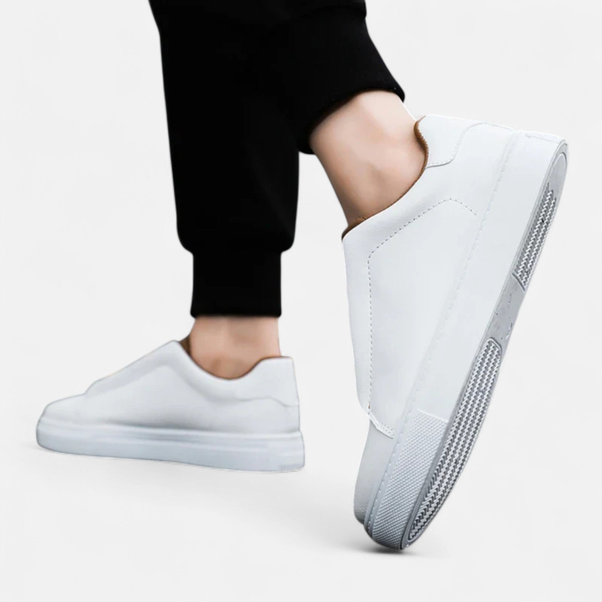 Mondevo - Premium Leather Slip On Men Sneakers