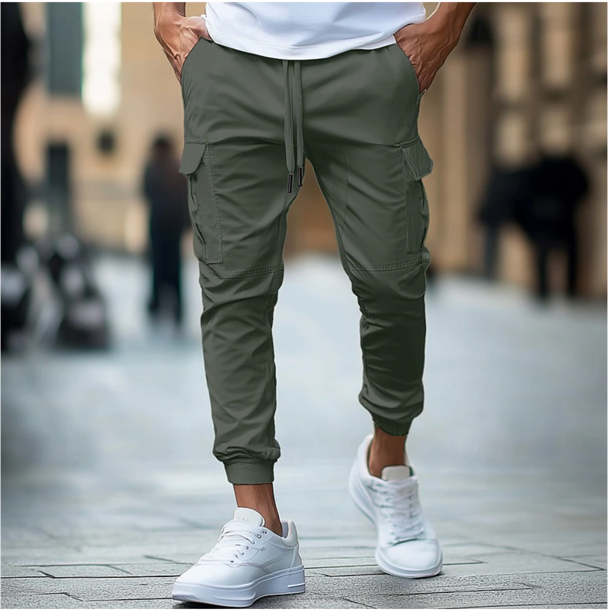 Lionor – Calças Cargo para Homem com Bolsos Espaçosos