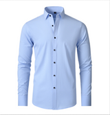 Damiaro – Herren knitterfreies Stretchhemd
