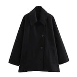 Calvera – Veste oversize en mélange de laine pour femmes