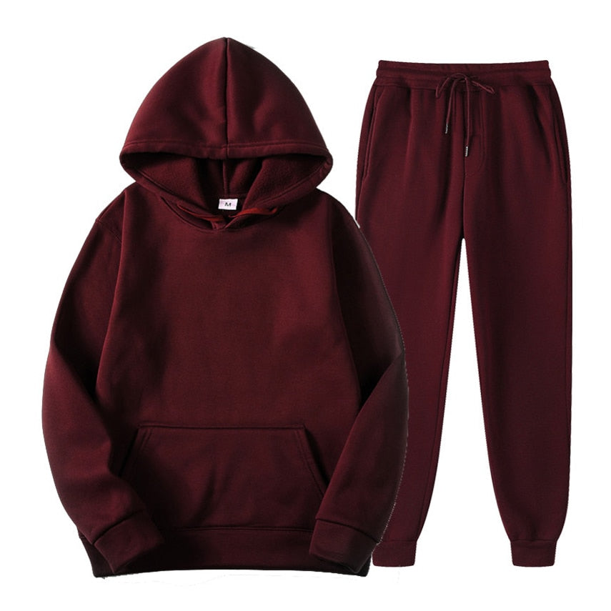 Marcellis – Completo da casa unisex con cappuccio e tasche