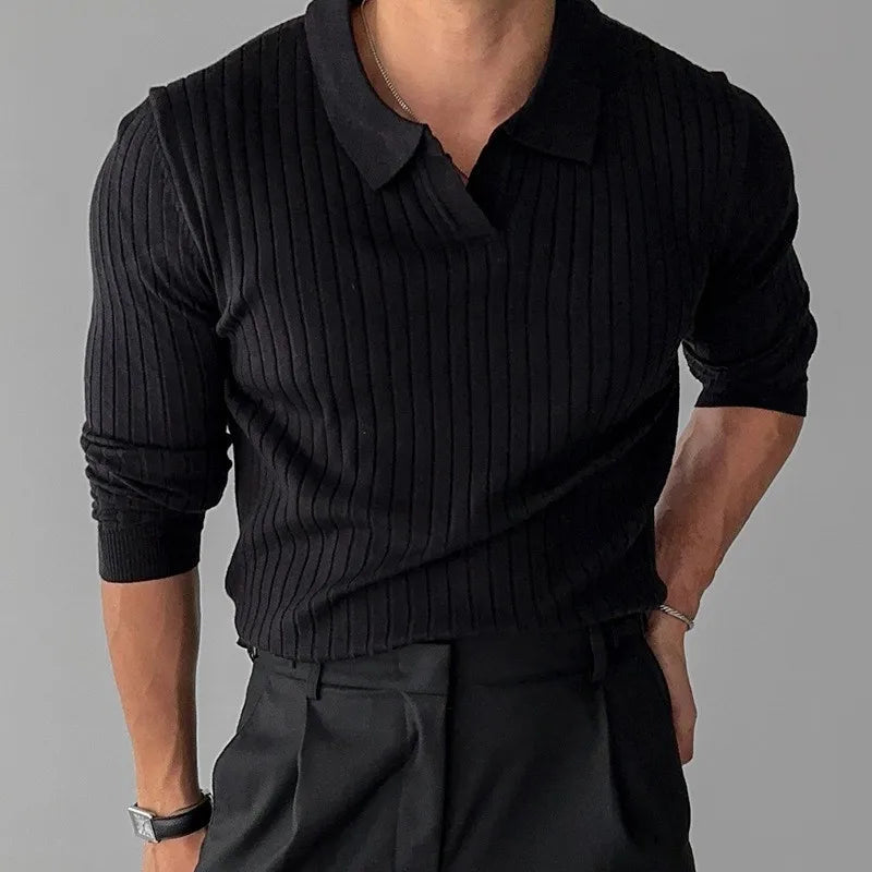 Marcellan – Camisola Polo de Manga Comprida para Homem