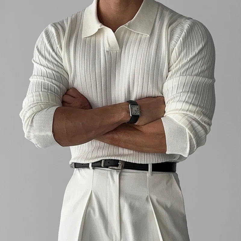 Marcellan – Camisola Polo de Manga Comprida para Homem