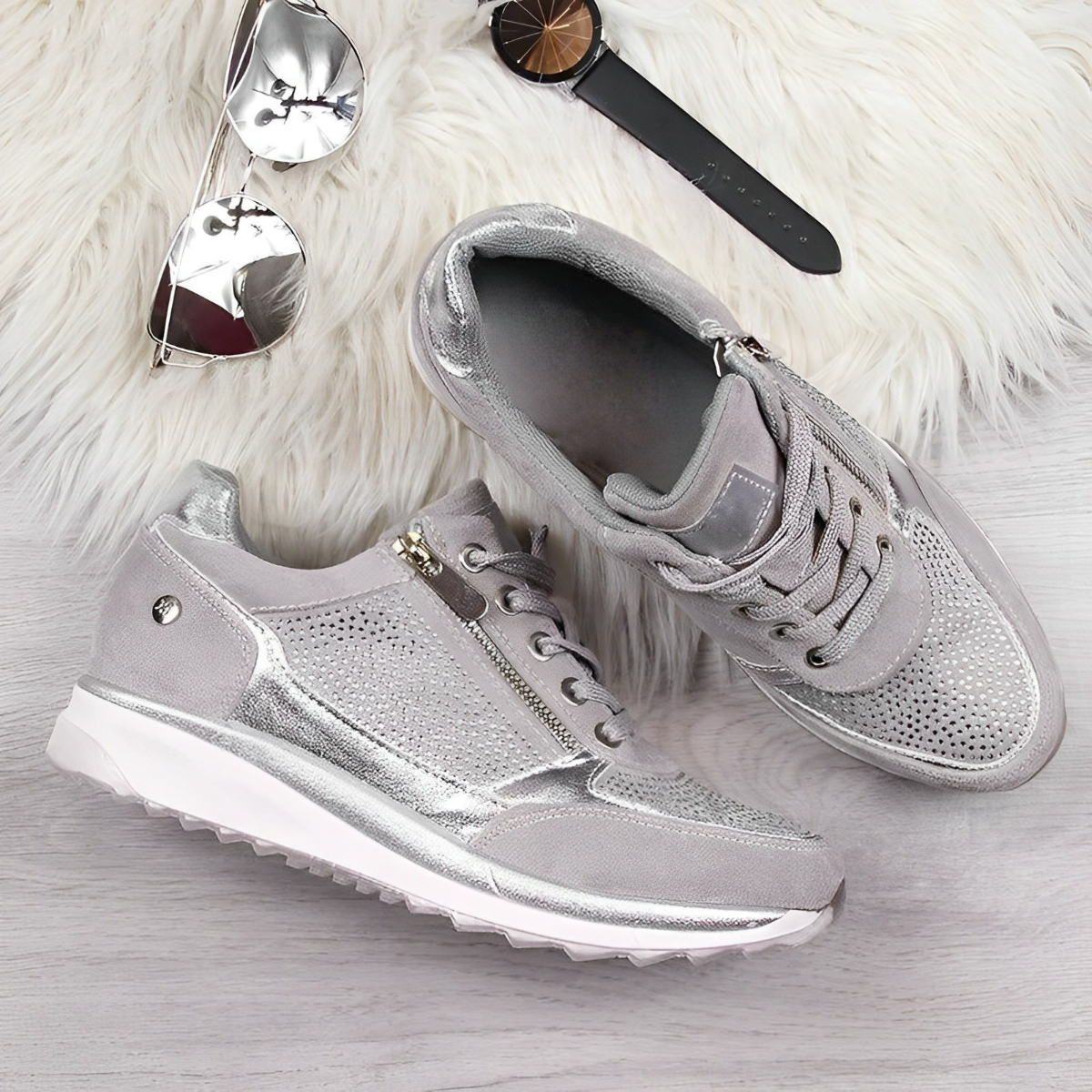 Moriana – Sneakers til kvinder med sidelås og nem pasform