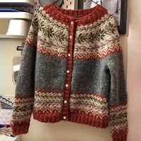 Rosaline – Női vintage kötött gombos kardigán