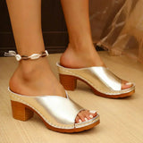 Vienna – Open Toe Block Heel Mules Women