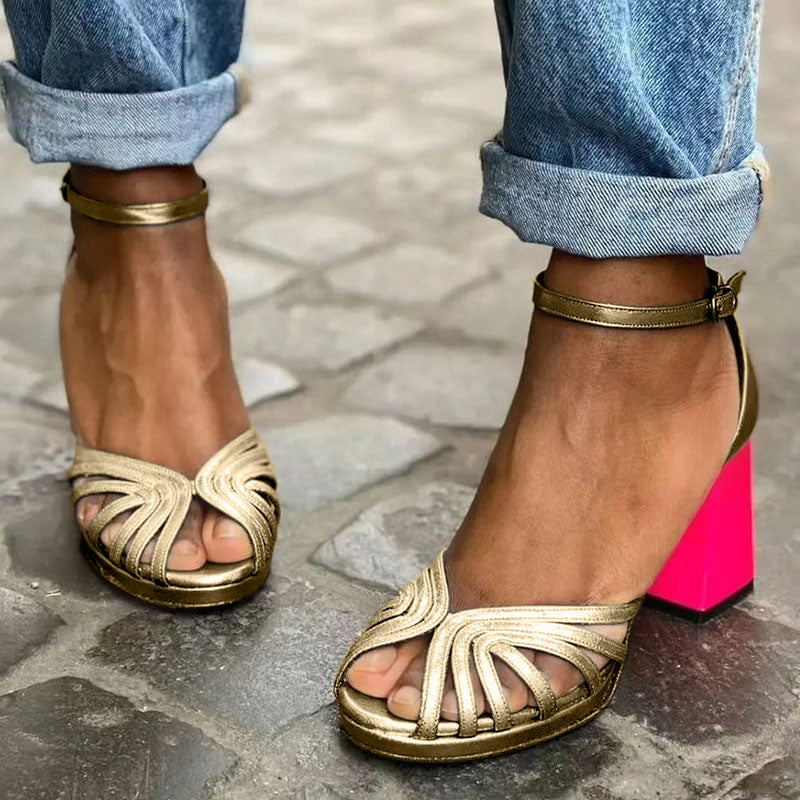 Nirellia – Classic Ankle Strap Open Toe Sandals