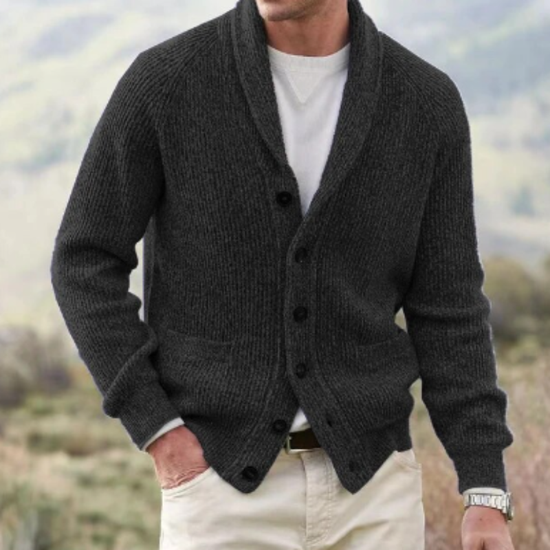 Denric – Colete Heritage de Lã com Decote em V para Homem