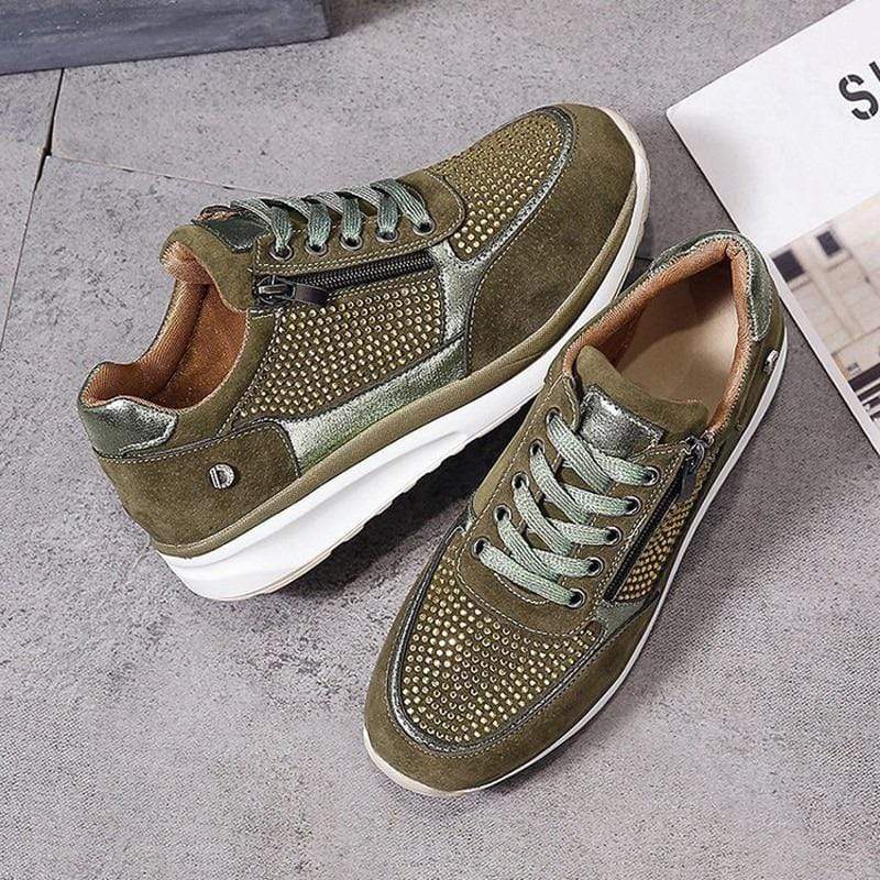 Evelis - Womens Lace Up Platform Sneakers