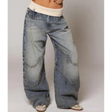 Nalora – Women’s Wide-Leg Trousers with Contrast Waistband