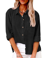 Clarissa - Chemise ample à manches longues pour femmes