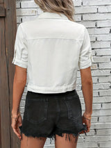 Zavierra - Kvinders cropped denimjakke