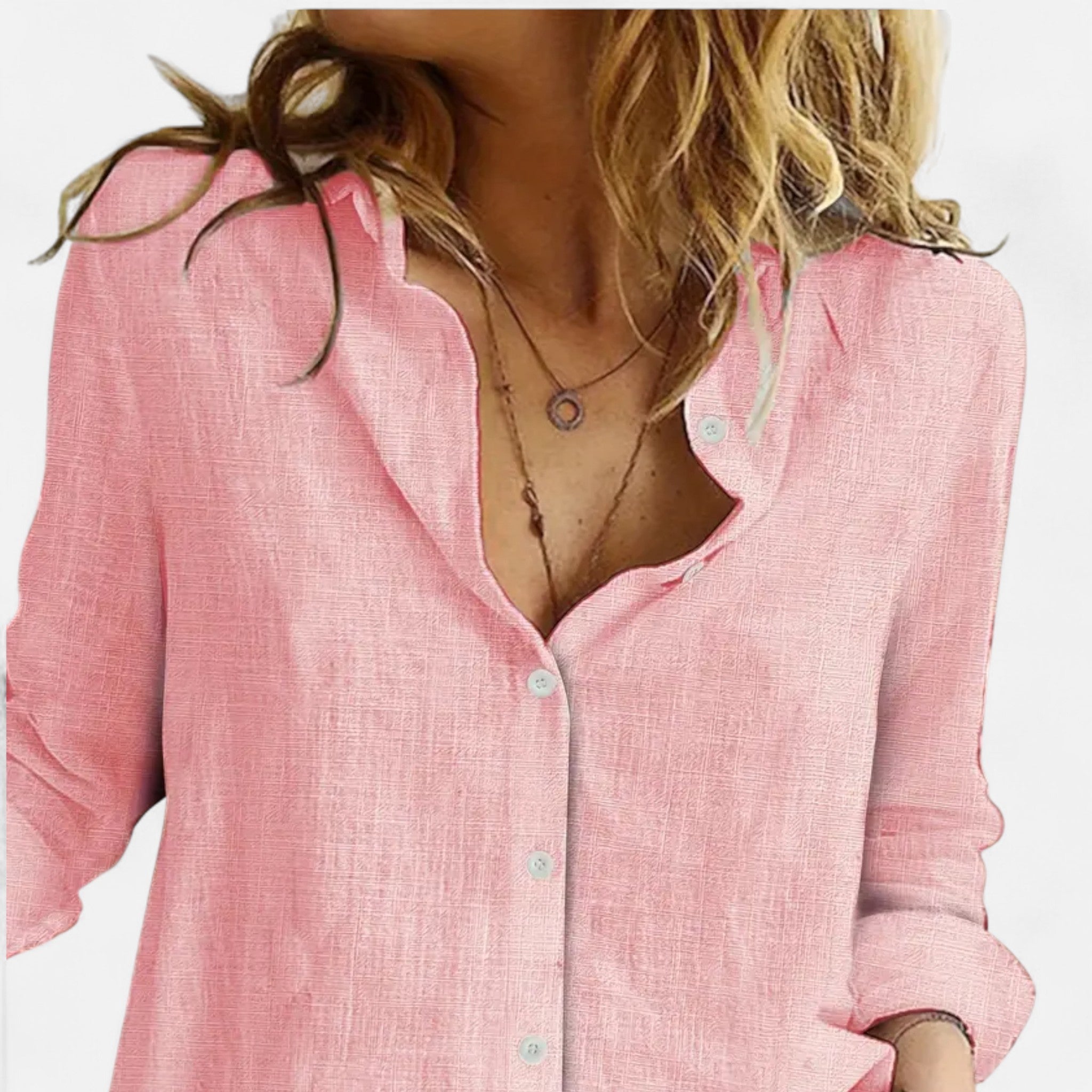 Verouxa - Dames Losse Lange Mouwen Blouse