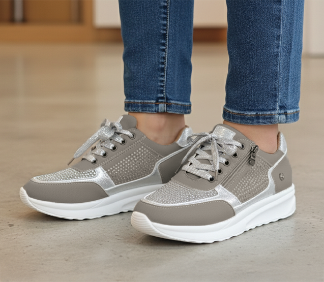 Evelis - Womens Lace Up Platform Sneakers
