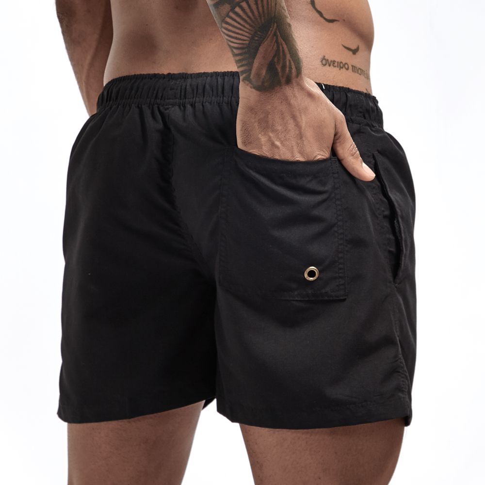 Bravion - Mens Swim Shorts With Drawstring And Side Pockets