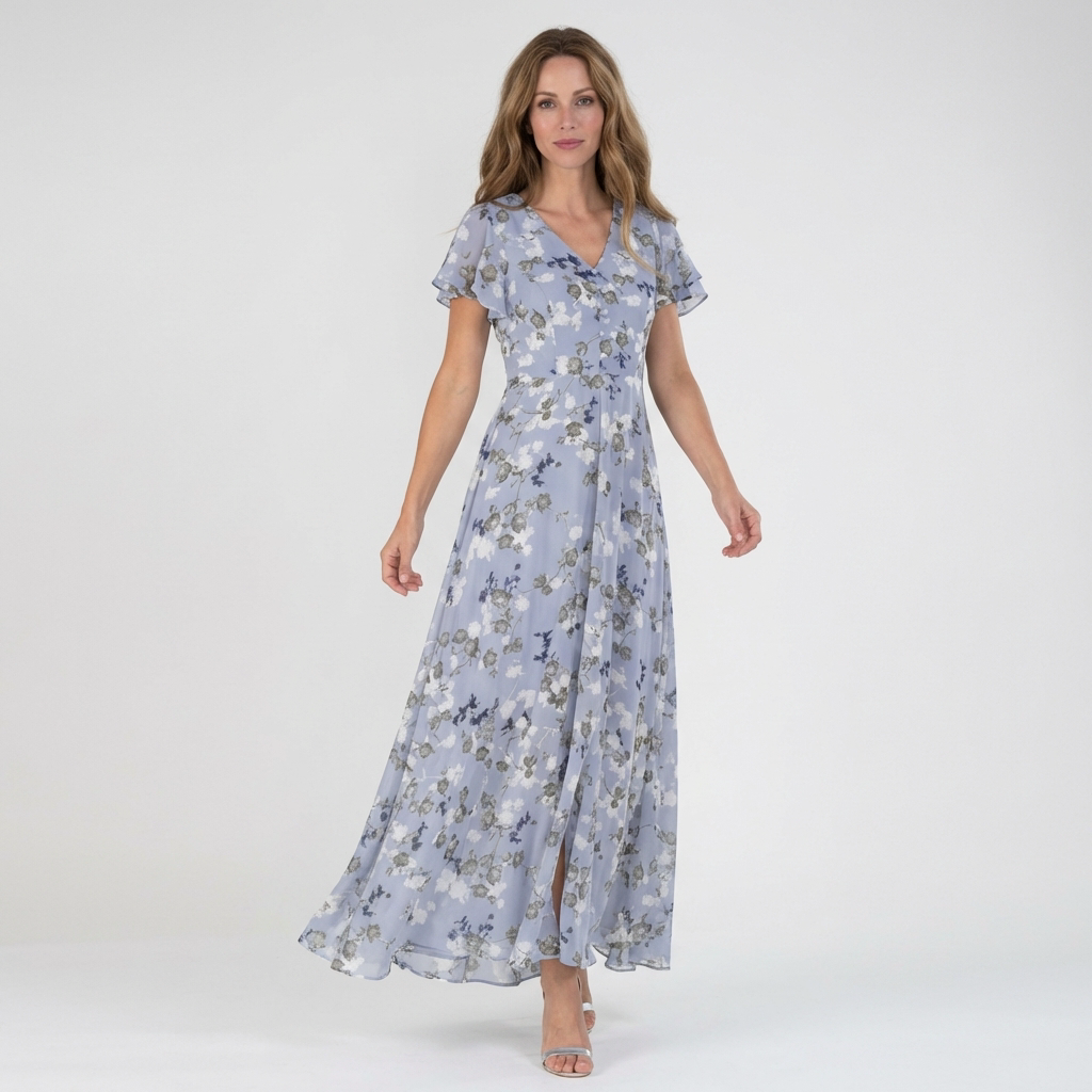 Pymira - Elegant blomster maxi-kjole