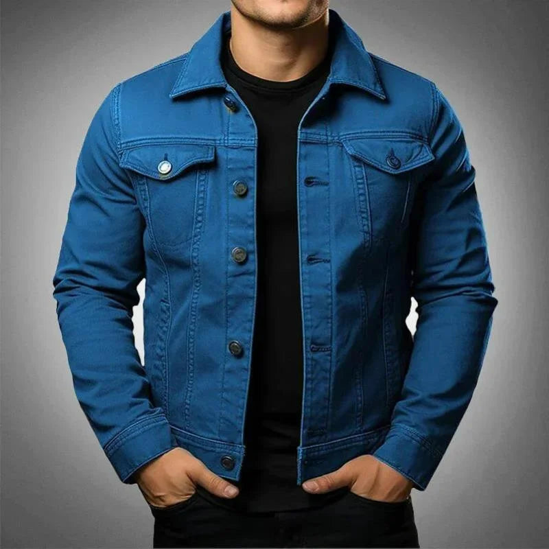 Darien – Herren Langarm Frühlingsjacke mit Kragen