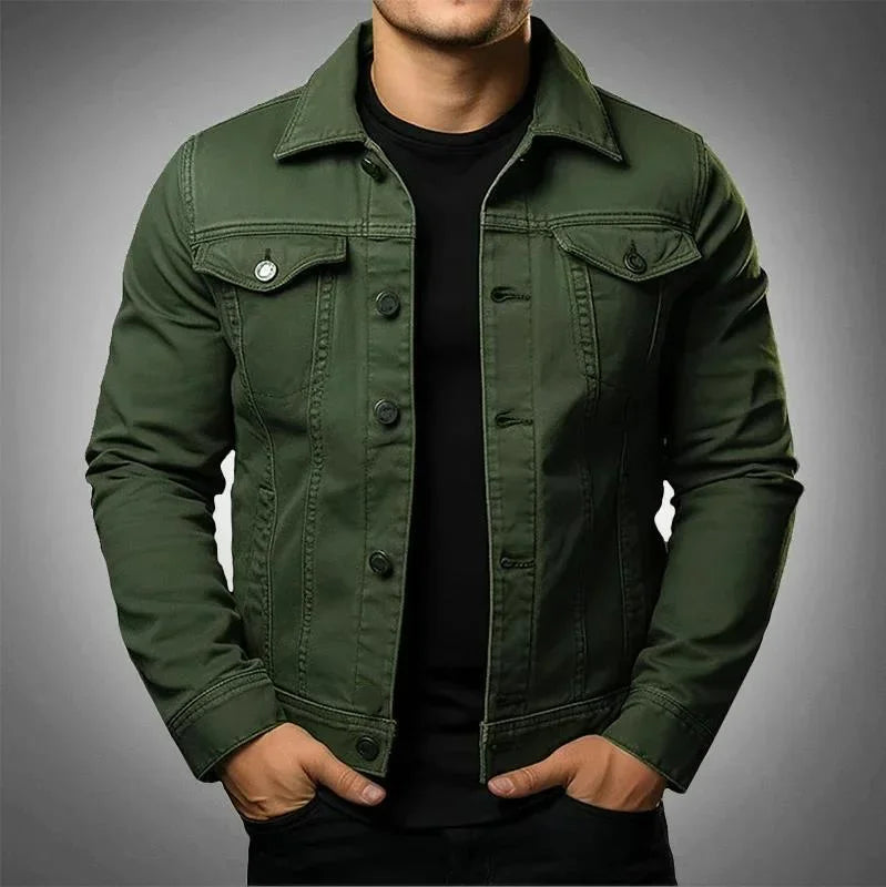 Darien – Herren Langarm Frühlingsjacke mit Kragen