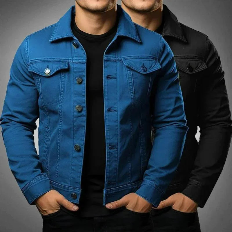 Darien – Herren Langarm Frühlingsjacke mit Kragen