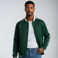 Giacca Bomber Uomo – Colletto Baseball con Maniche a Righe