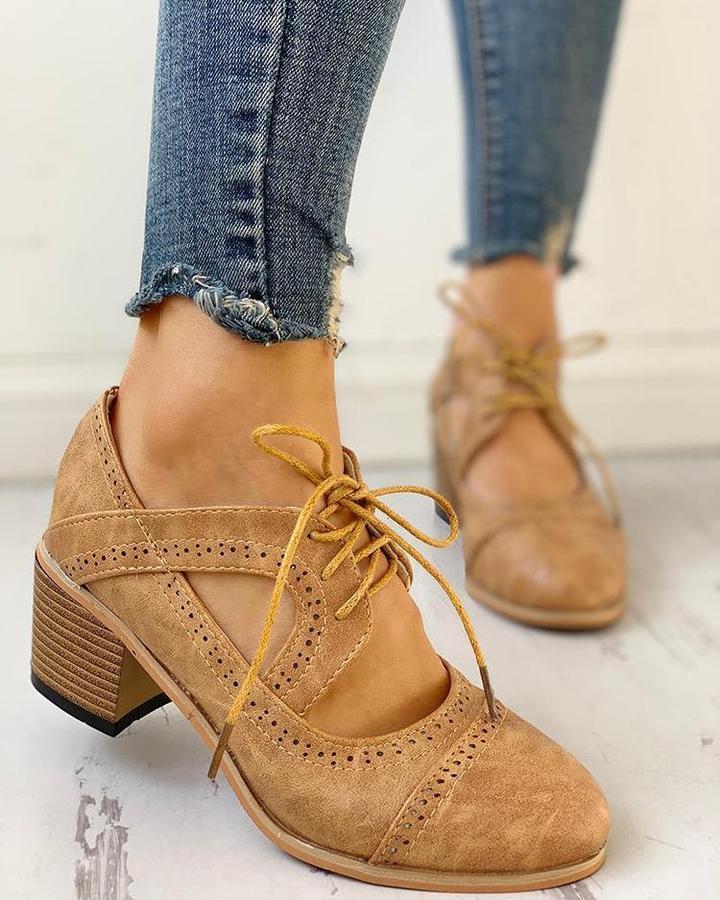 Rowena – Dames Schoenen met Hakken en Vetersluiting T-band
