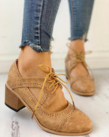 Rowena – Sapatos de Mulher com Salto, Atacadores e Tira em T