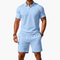 Adamor – Completo Casual Uomo con Polo e Pantaloncini