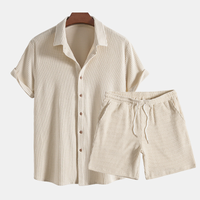 Georgie – Lässiges Herren-Zweiteiler Hemd- und Shorts-Set