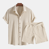 Georgie – Lässiges Herren-Zweiteiler Hemd- und Shorts-Set