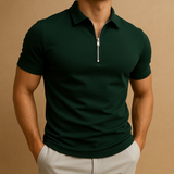 Jasper - Pánské polokošile na zip, úzký střih, prodyšná