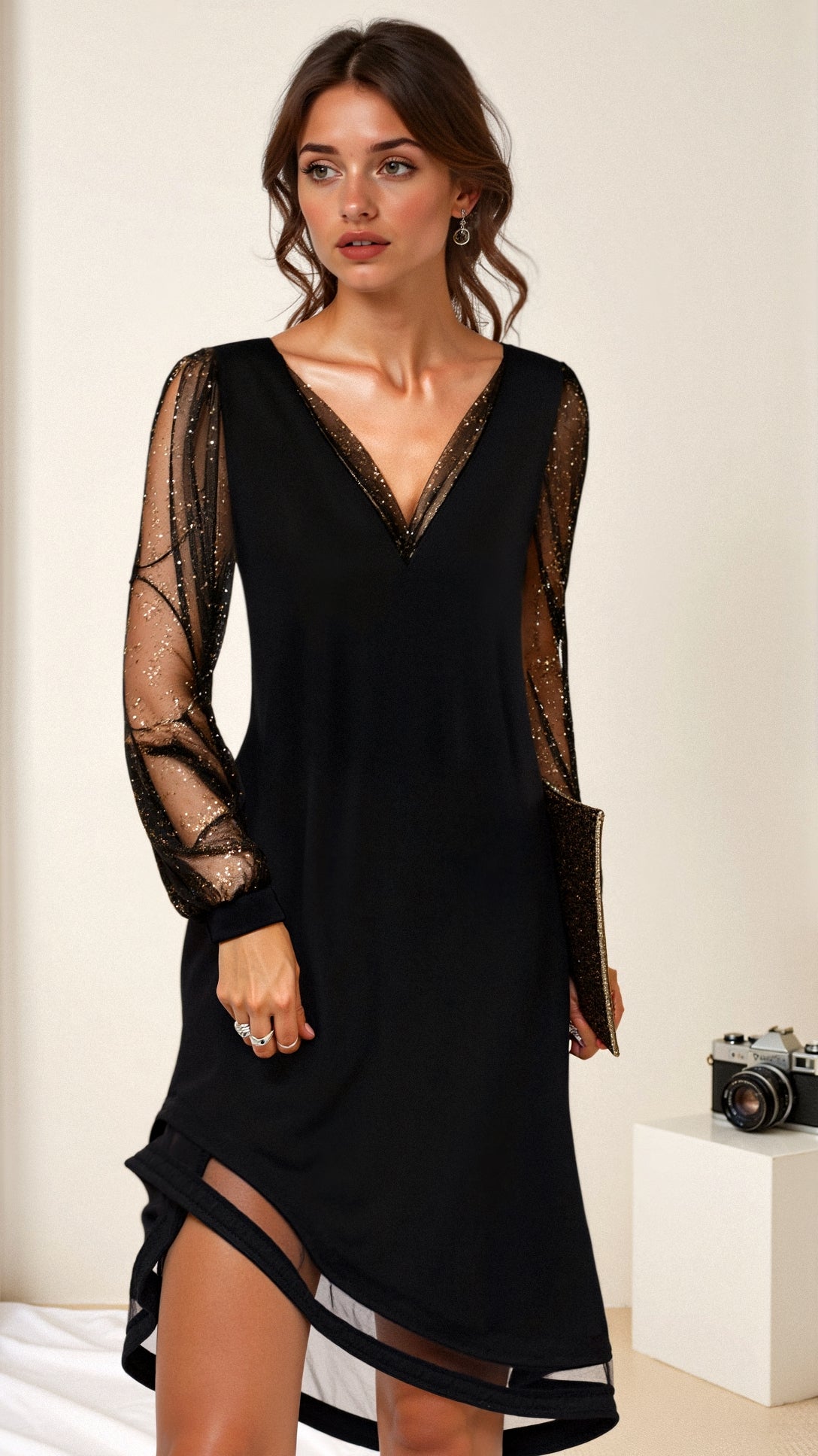 Liza – Dámské večerní maxi šaty s elegantním střihem