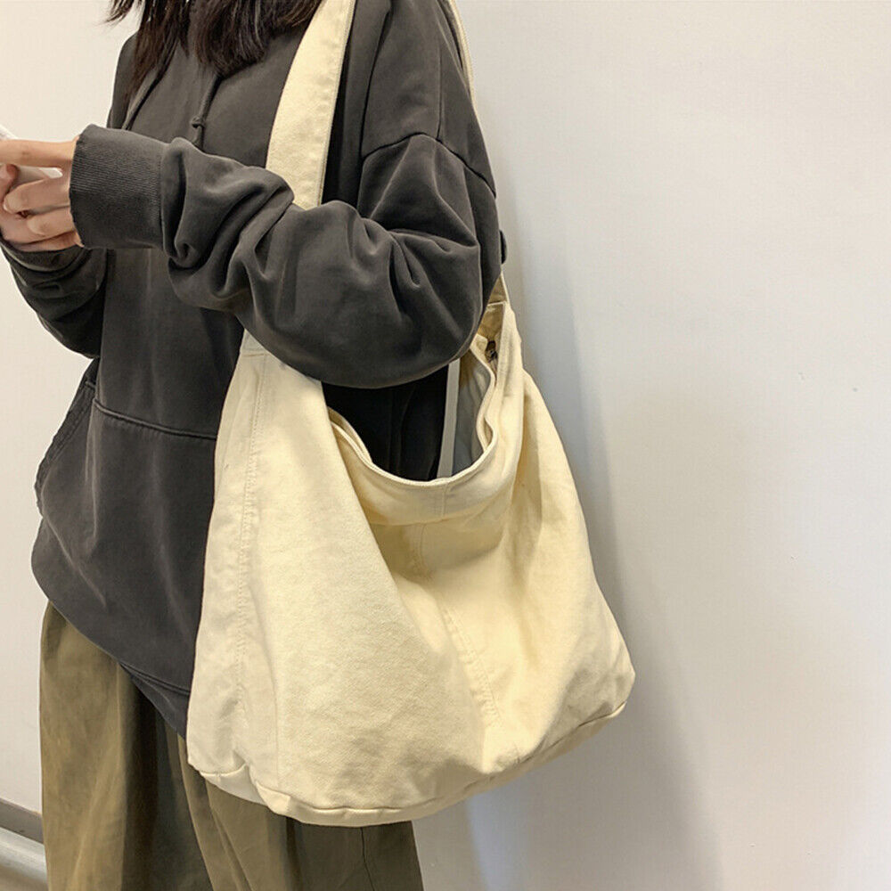 Damen Canvas-Schultertasche - Funktionales Design für jeden Tag