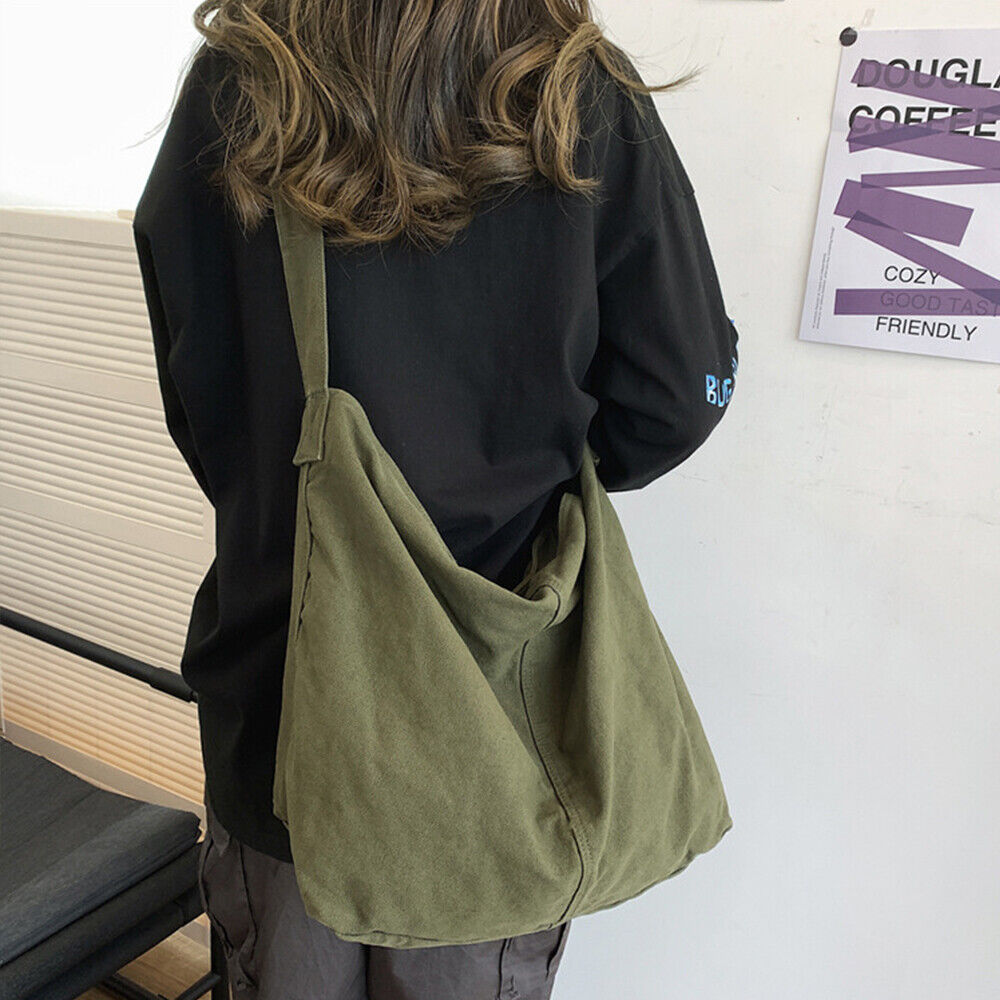 Damen Canvas-Schultertasche - Funktionales Design für jeden Tag