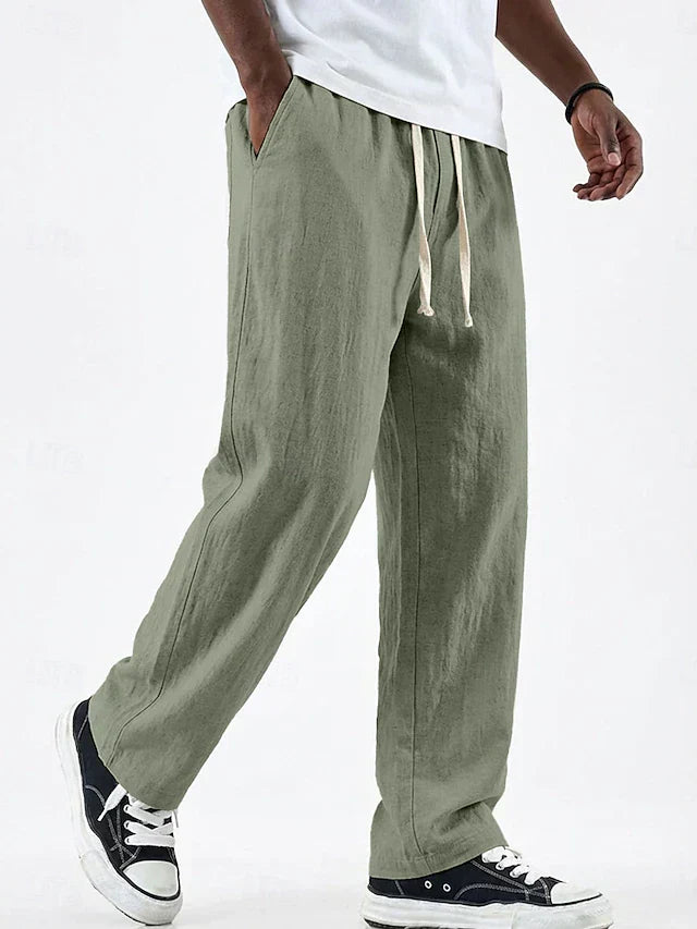 Montero - Pantalon en lin pour homme, usage quotidien