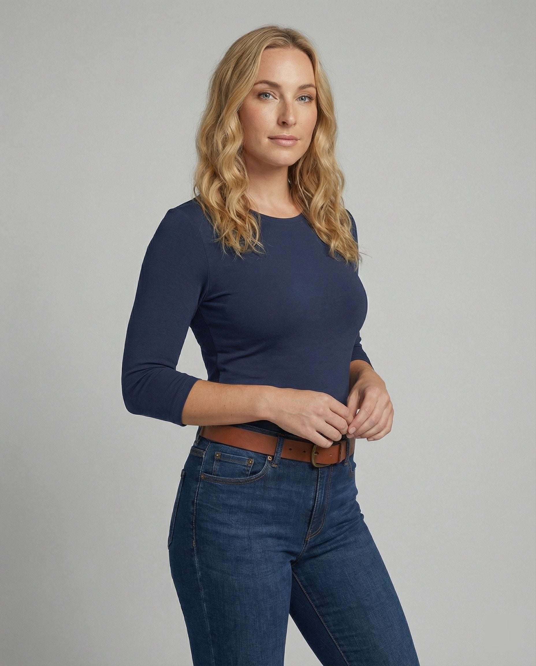 Mariel - Καθημερινή Μπλούζα με Μανίκια Τριών Τετάρτων