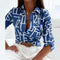 Darcey - Printed Long Sleeve Button Top