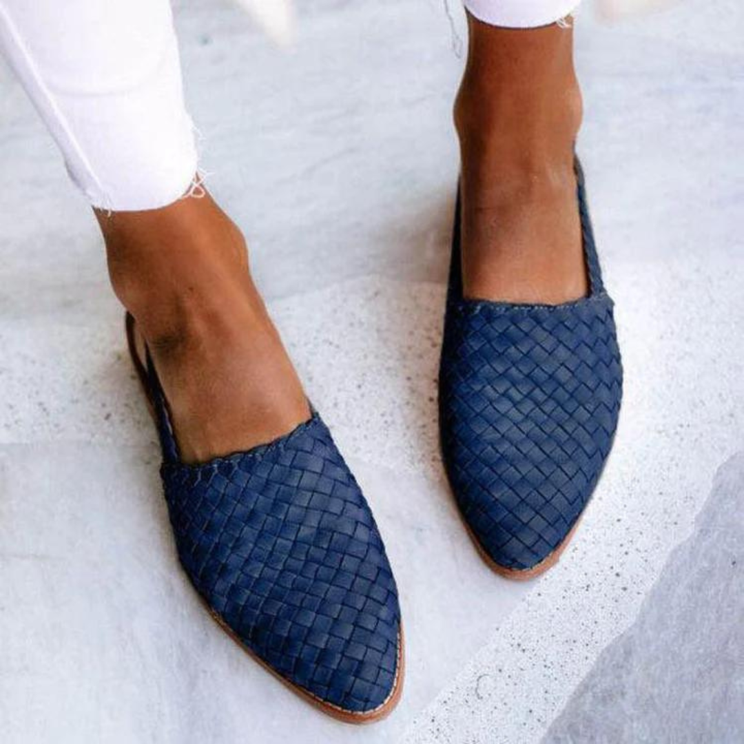 Katera – Dame Slip-on Vævede Flade Loafers